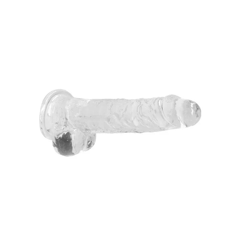 REALROCK 8'' Realistic Dildo With Balls - Clear 20.3 cm Dong – Sex toys NZ by Naughtyhut. Discreet delivery nationwide.