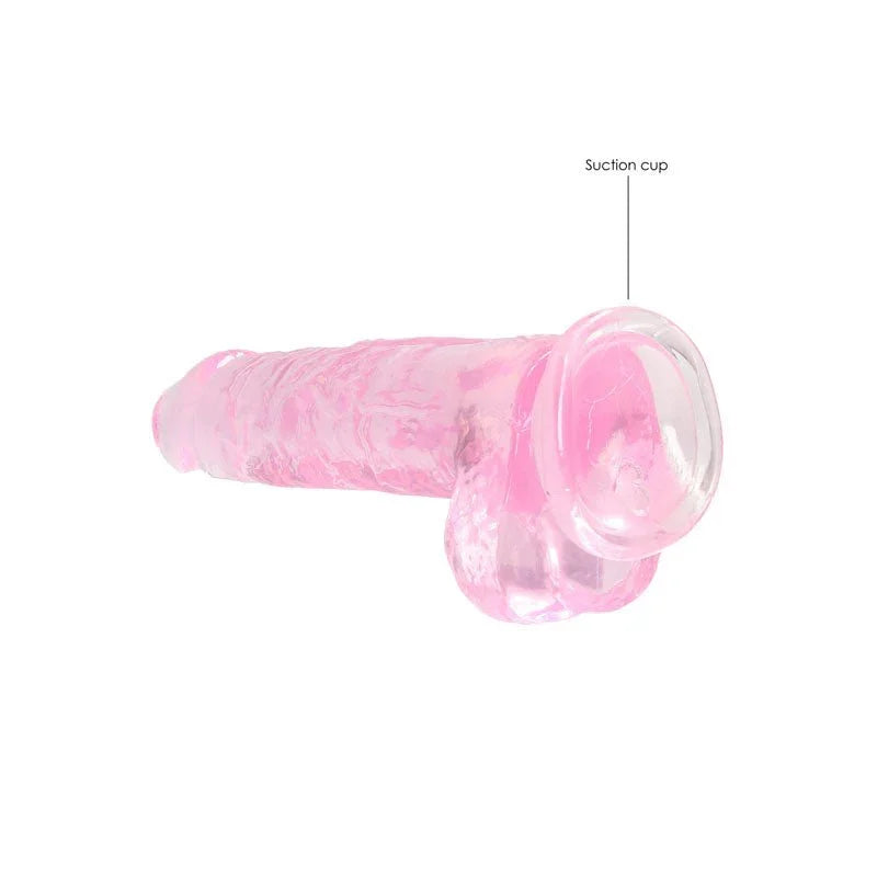 REALROCK 8'' Realistic Dildo With Balls - Pink 20.3 cm Dong – Sex toys NZ by Naughtyhut. Discreet delivery nationwide.