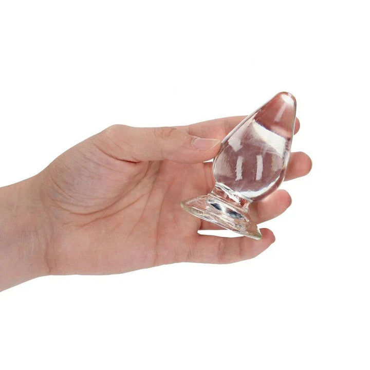 REALROCK 9 cm Anal Plug - Clear - Clear 9 cm (3.5'') Butt Plug – Sex toys NZ by Naughtyhut. Discreet delivery nationwide.
