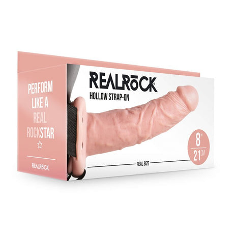 Buy REALROCK Hollow Strap - on - 20.5 cm Flesh - Flesh 20.5 cm Hollow Strap - On – Naughtyhut NZ sex toys online. Discreet delivery & top brands.
