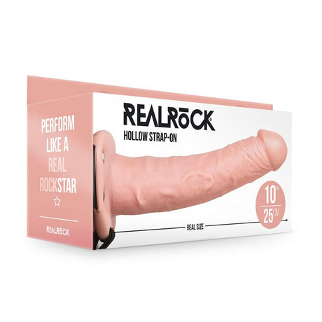 Buy REALROCK Hollow Strap - on - 24.5 cm Flesh - Flesh 24.5 cm Hollow Strap - On – Naughtyhut NZ sex toys online. Discreet delivery & top brands.