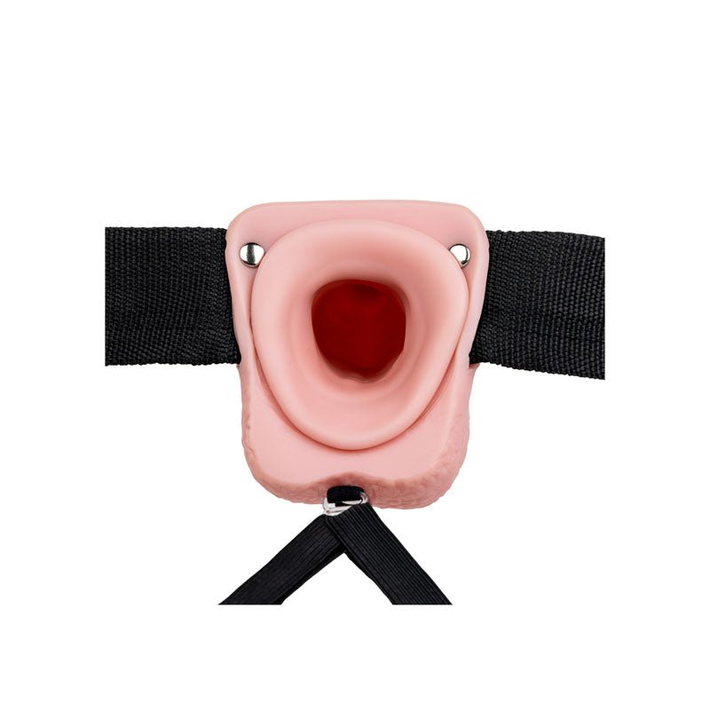 Buy REALROCK Hollow Strapon with Balls - 23 cm Flesh - Flesh 23 cm Hollow Strap - On – Naughtyhut NZ sex toys online. Discreet delivery & top brands.
