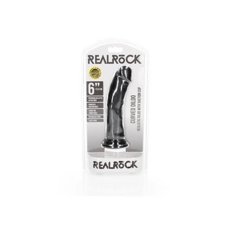 Buy REALROCK Realistic Regular Curved Dildo with Suction Cup - 15.5 cm - Black 15.5 cm (6'') Dong at NZ’s Mega Adult Toys Store. Discover premium sex toys with discreet shipping at the best price in NZ