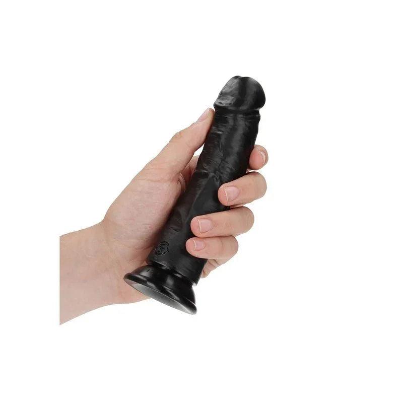 Buy REALROCK Realistic Regular Curved Dildo with Suction Cup - 15.5 cm - Black 15.5 cm (6'') Dong at NZ’s Mega Adult Toys Store. Discover premium sex toys with discreet shipping at the best price in NZ