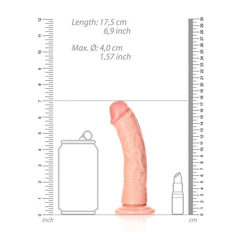 Buy REALROCK Realistic Regular Curved Dildo with Suction Cup - 15.5 cm - Flesh 15.5 cm (6'') Dong at NZ’s Mega Adult Toys Store. Discover premium sex toys with discreet shipping at the best price in NZ