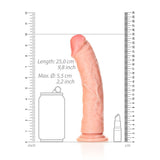 Buy REALROCK Realistic Regular Curved Dildo with Suction Cup - 23 cm - Flesh 23 cm (9'') Dong at NZ’s Mega Adult Toys Store. Discover premium sex toys with discreet shipping at the best price in NZ