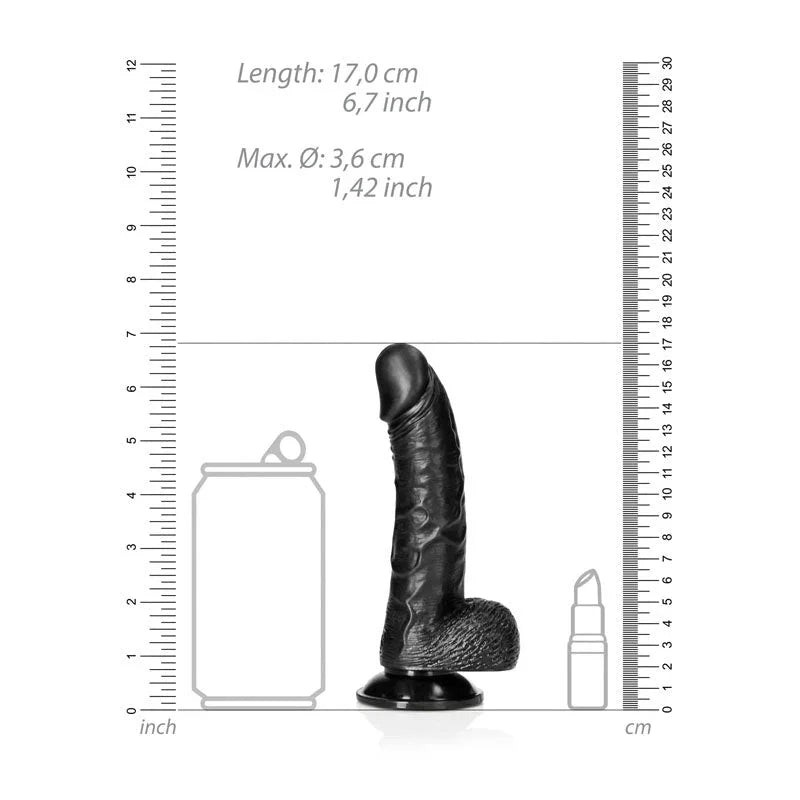Buy REALROCK Realistic Regular Curved Dong with Balls - 15.5 cm - Black 15.5 cm (6'') Dong at NZ’s Mega Adult Toys Store. Discover premium sex toys with discreet shipping at the best price in NZ