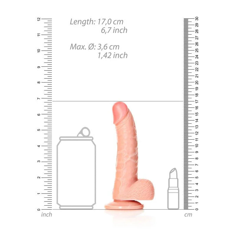 Buy REALROCK Realistic Regular Curved Dong with Balls - 15.5 cm - Flesh 15.5 cm (6'') Dong at NZ’s Mega Adult Toys Store. Discover premium sex toys with discreet shipping at the best price in NZ