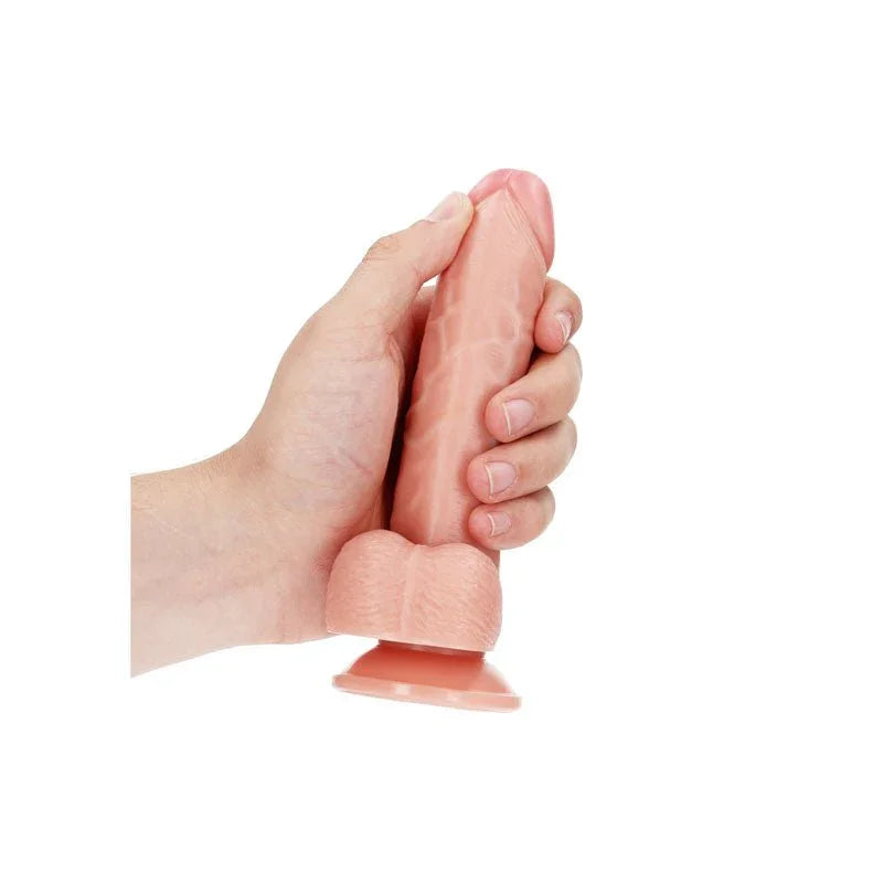 Buy REALROCK Realistic Regular Curved Dong with Balls - 15.5 cm - Flesh 15.5 cm (6'') Dong at NZ’s Mega Adult Toys Store. Discover premium sex toys with discreet shipping at the best price in NZ