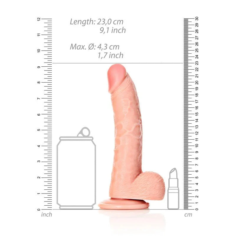 Buy REALROCK Realistic Regular Curved Dong with Balls - 20.5 cm - Flesh 20.5 cm (8'') Dong at NZ’s Mega Adult Toys Store. Discover premium sex toys with discreet shipping at the best price in NZ