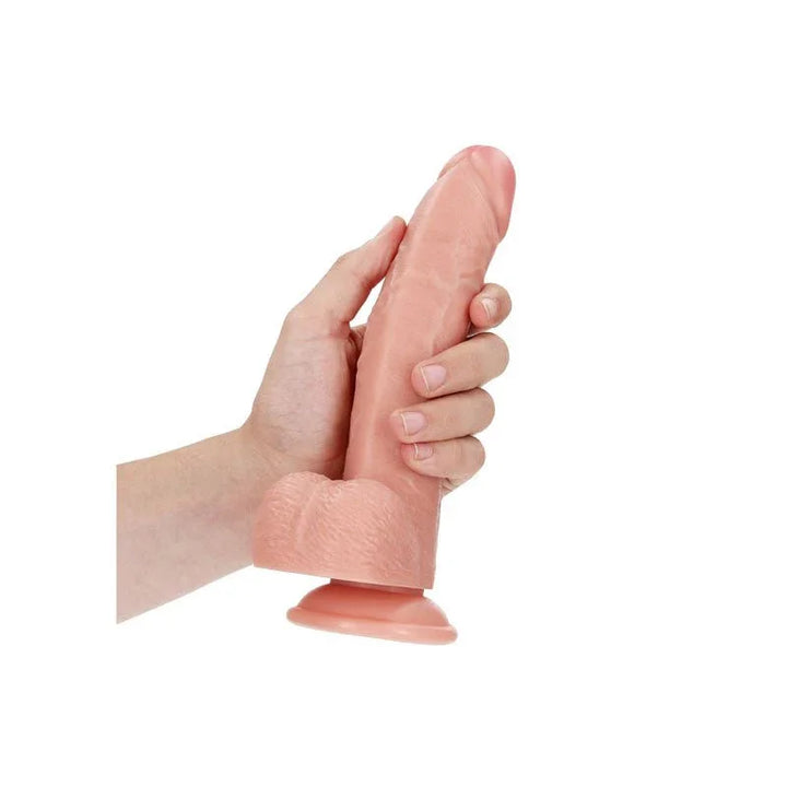 Buy REALROCK Realistic Regular Curved Dong with Balls - 20.5 cm - Flesh 20.5 cm (8'') Dong at NZ’s Mega Adult Toys Store. Discover premium sex toys with discreet shipping at the best price in NZ