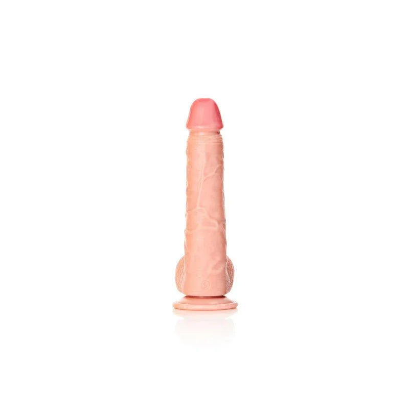 REALROCK Straight Realistic Dildo with Balls - 25.5 cm - Flesh 25.5 cm (10'') Dong – Sex toys NZ by Naughtyhut. Discreet delivery nationwide.