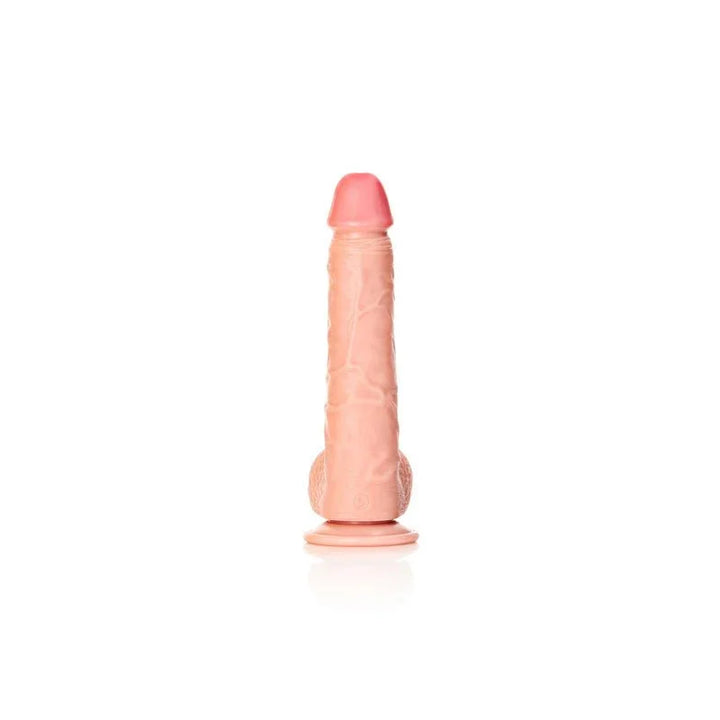 REALROCK Straight Realistic Dildo with Balls - 25.5 cm - Flesh 25.5 cm (10'') Dong – Sex toys NZ by Naughtyhut. Discreet delivery nationwide.