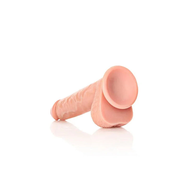 REALROCK Straight Realistic Dildo with Balls - 25.5 cm - Flesh 25.5 cm (10'') Dong – Sex toys NZ by Naughtyhut. Discreet delivery nationwide.