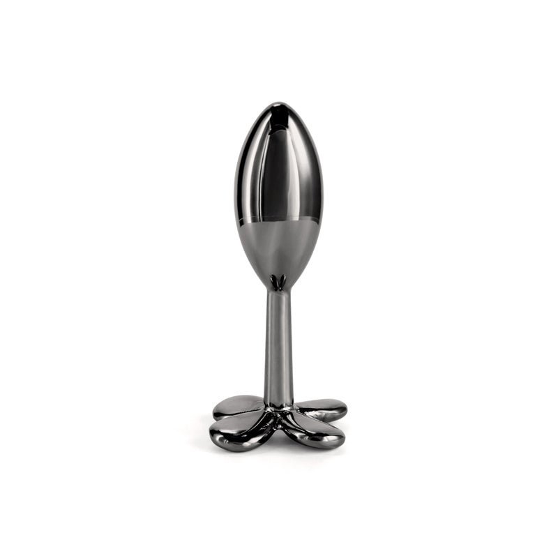 Rear Assets Clover - Gunmetal - Gunmetal 9.2 cm Metallic Butt Plug – Sex toys NZ by Naughtyhut. Discreet delivery nationwide.
