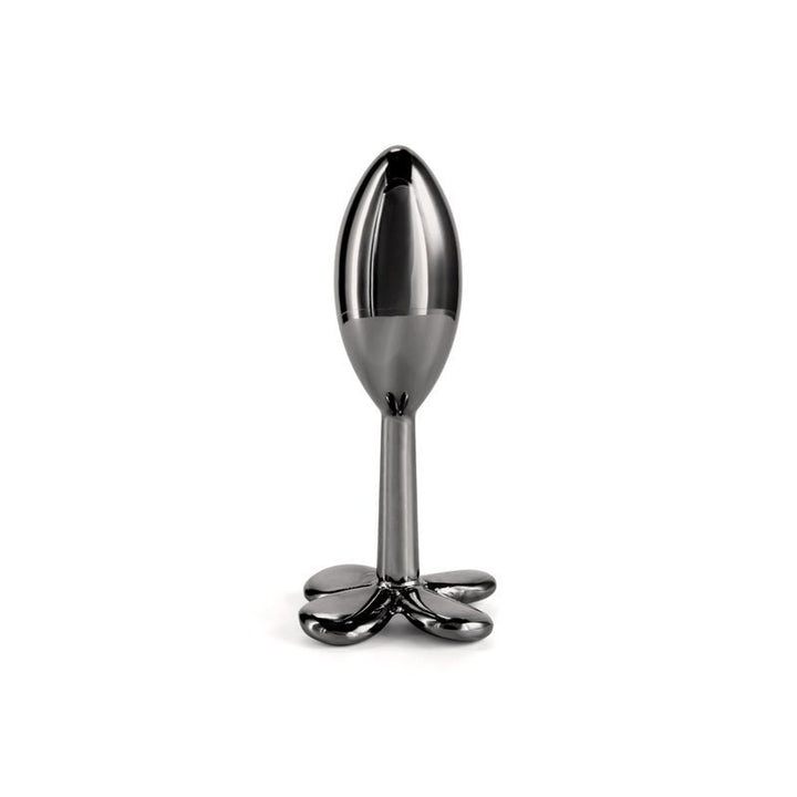 Rear Assets Clover - Gunmetal - Gunmetal 9.2 cm Metallic Butt Plug – Sex toys NZ by Naughtyhut. Discreet delivery nationwide.