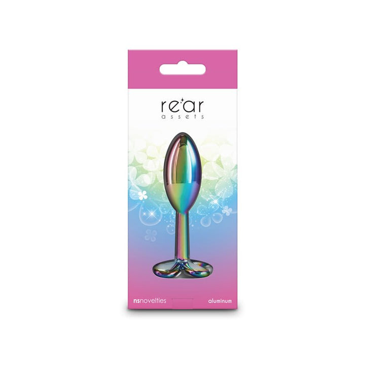 Rear Assets Clover - Multicolour - Multicoloured 9.2 cm Metallic Butt Plug – Sex toys NZ by Naughtyhut. Discreet delivery nationwide.