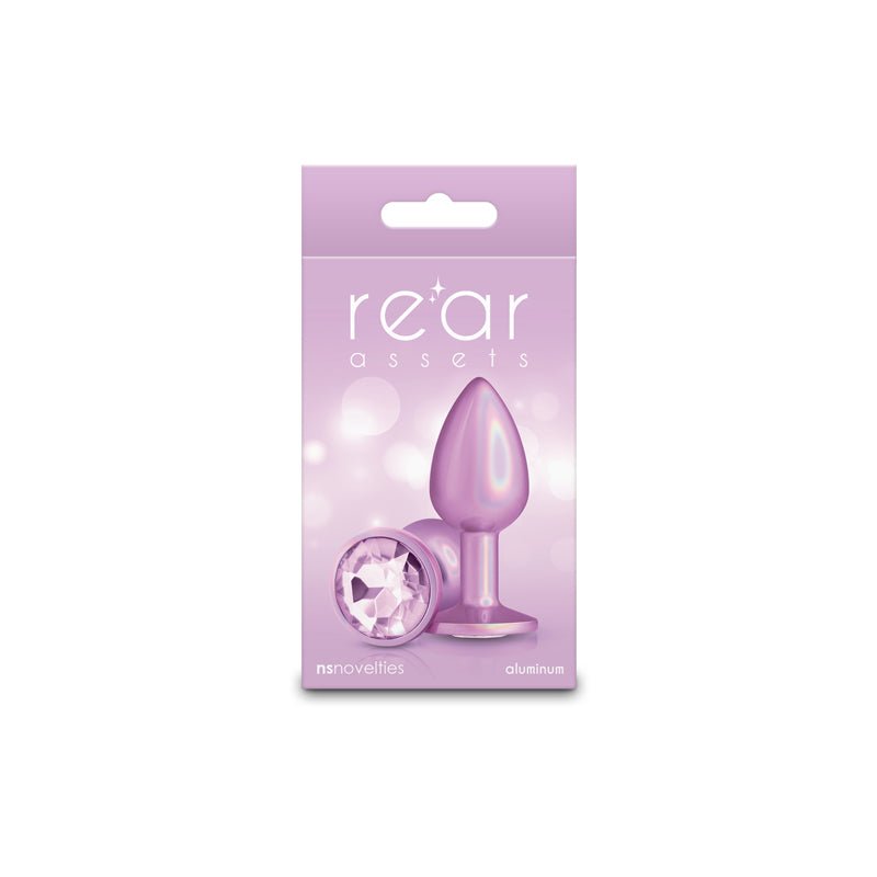 Rear Assets Iridescent Pink - Small - Iridescent Pink 7.1 cm Small Butt Plug – Sex toys NZ by Naughtyhut. Discreet delivery nationwide.