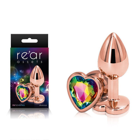 Buy Rear Assets Rose Gold Heart Small - Rose Gold Small Metal Butt Plug with Rainbow Heart Gem Base at NZ’s Mega Adult Toys Store. Discover premium sex toys with discreet shipping at the best price in NZ