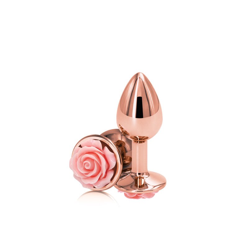 Buy Rear Assets Rose - Small - Rose Gold 7.6 cm Metal Butt Plug with Pink Rose Base at NZ’s Mega Adult Toys Store. Discover premium sex toys with discreet shipping at the best price in NZ