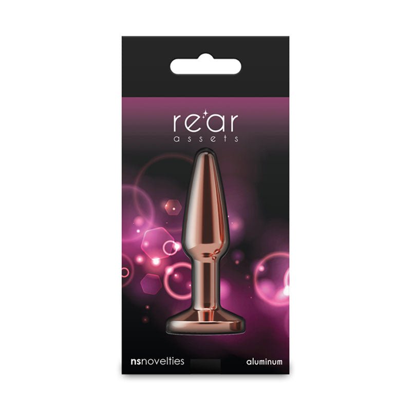 Rear Assets Tapered - Small - Rose Gold - – Sex toys NZ by Naughtyhut. Discreet delivery nationwide.