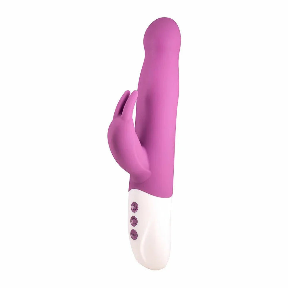 Seven Creations Silicone Rotating Rabbit Vibrator, Purple
