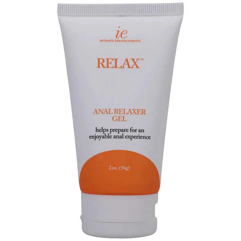 Relax Anal Relaxer Gel 56 g tube alone, front label