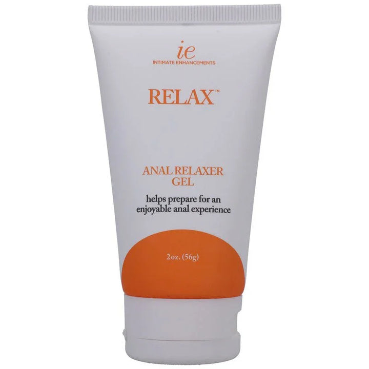 Relax Anal Relaxer Gel 56 g tube alone, front label