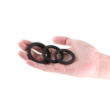Buy Renegade 3pc Slim Rings - Black - Black Cock Rings - Set of 3 Sizes – Naughtyhut NZ sex toys online. Discreet delivery & top brands.