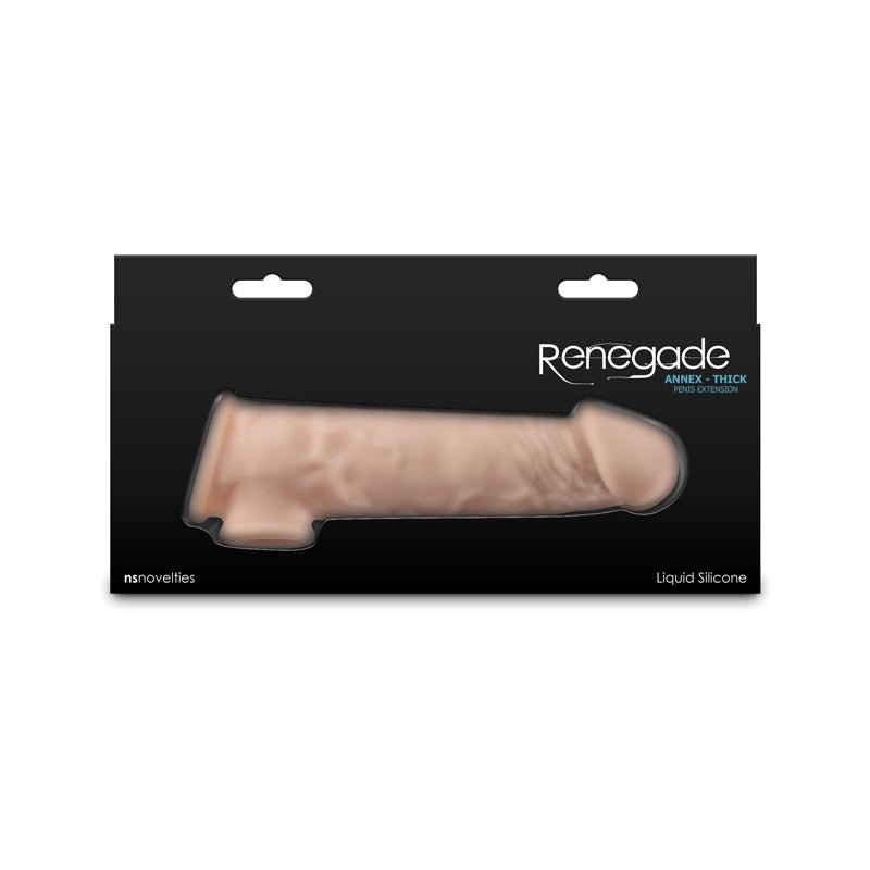 Buy Renegade Annex - Thick - Flesh - Flesh 18.6 cm Penis Extender Sleeve – Naughtyhut NZ sex toys online. Discreet delivery & top brands.