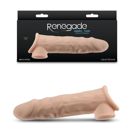 Buy Renegade Annex - Thin - Flesh - Flesh 19.4 cm Penis Extender Sleeve – Naughtyhut NZ sex toys online. Discreet delivery & top brands.