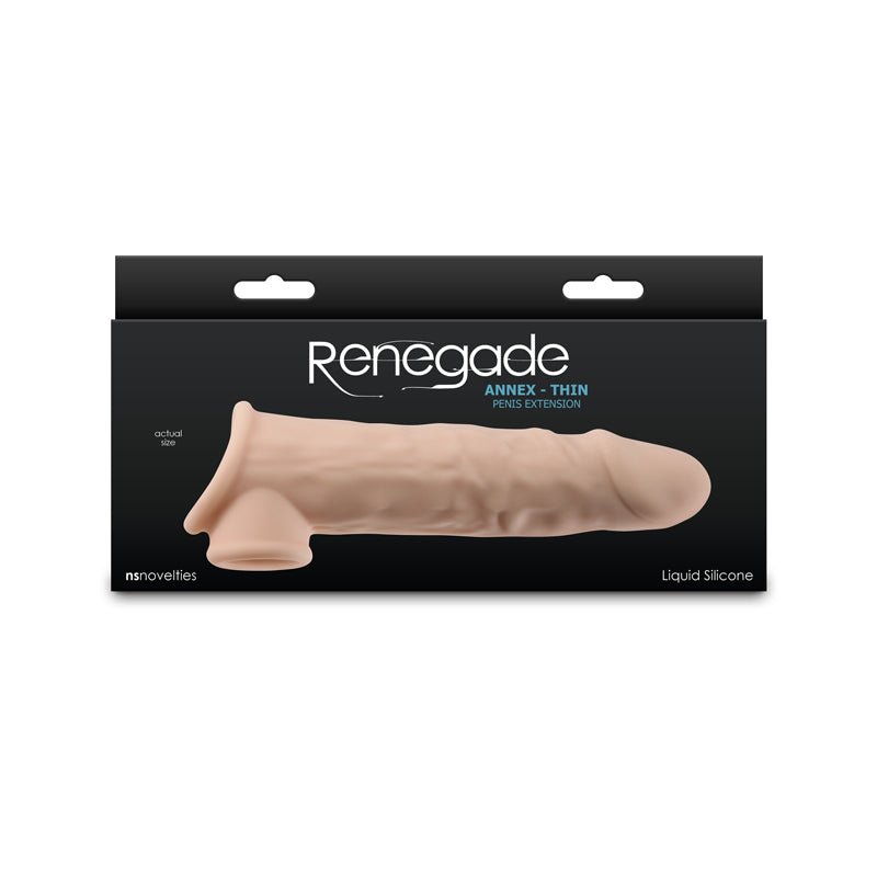 Buy Renegade Annex - Thin - Flesh - Flesh 19.4 cm Penis Extender Sleeve – Naughtyhut NZ sex toys online. Discreet delivery & top brands.