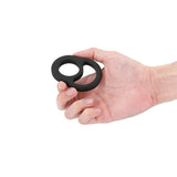 Buy Renegade Cradle - Black - Black Cock & Balls Ring – Naughtyhut NZ sex toys online. Discreet delivery & top brands.
