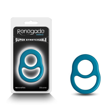 Buy Renegade Cradle - Teal - Teal Cock & Balls Ring – Naughtyhut NZ sex toys online. Discreet delivery & top brands.