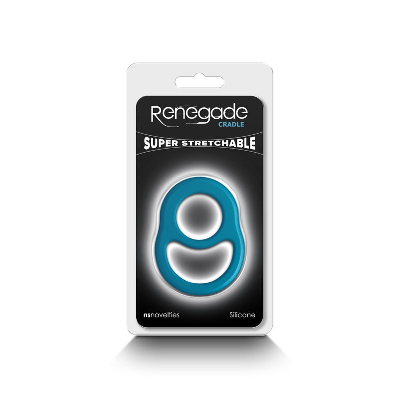 Buy Renegade Cradle - Teal - Teal Cock & Balls Ring – Naughtyhut NZ sex toys online. Discreet delivery & top brands.