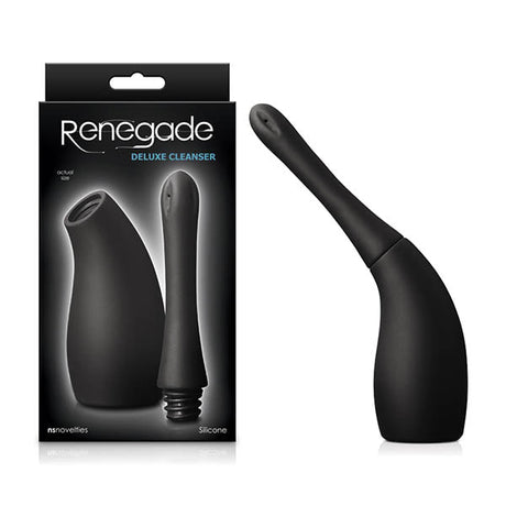 Buy Renegade Deluxe Cleanser - Black Unisex Douche – Naughtyhut NZ sex toys online. Discreet delivery & top brands.