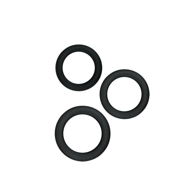 Buy Renegade Diversity Rings - Black Cock Rings - Set of 3 Sizes – Naughtyhut NZ sex toys online. Discreet delivery & top brands.