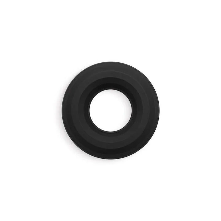 Renegade Fireman Ring in Black alone on white, angled to show the ring depth