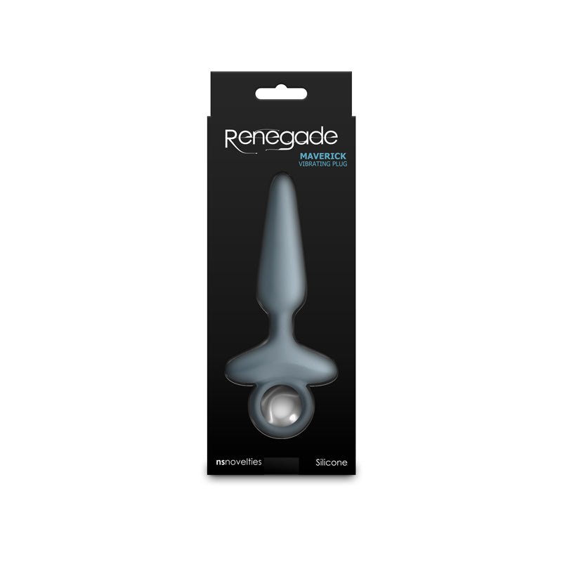 Renegade Maverick - Grey - Grey 15 cm USB Rechargeable Vibrating Butt Plug – Sex toys NZ by Naughtyhut. Discreet delivery nationwide.