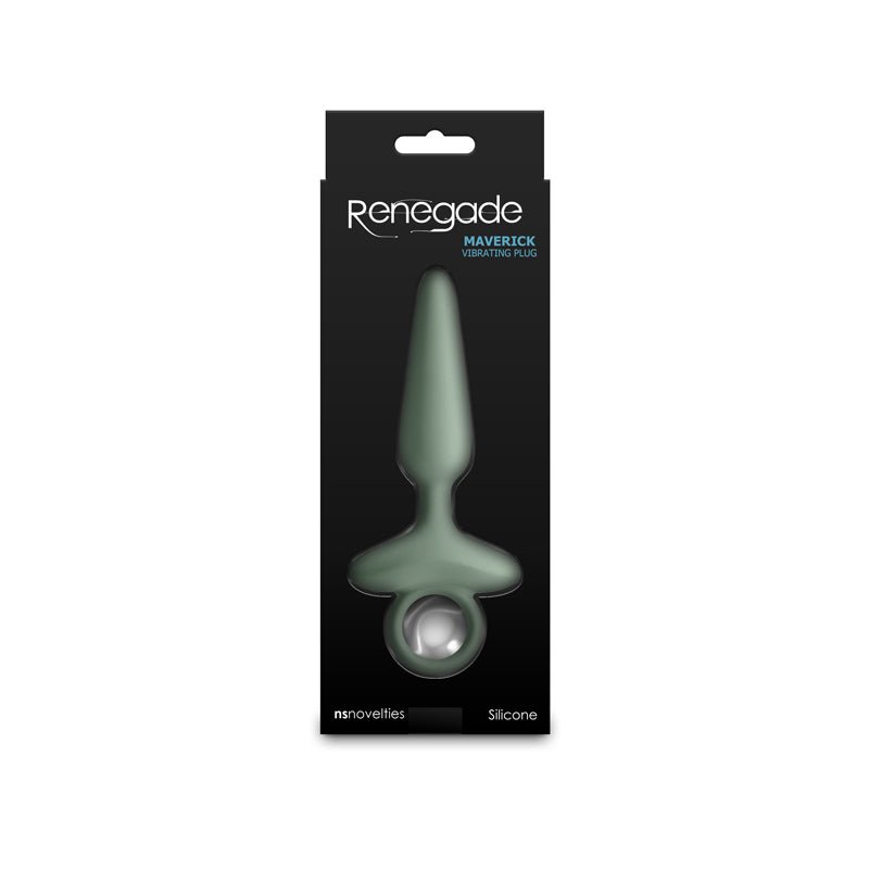 Renegade Maverick - Sage - Green 15 cm USB Rechargeable Vibrating Butt Plug – Sex toys NZ by Naughtyhut. Discreet delivery nationwide.