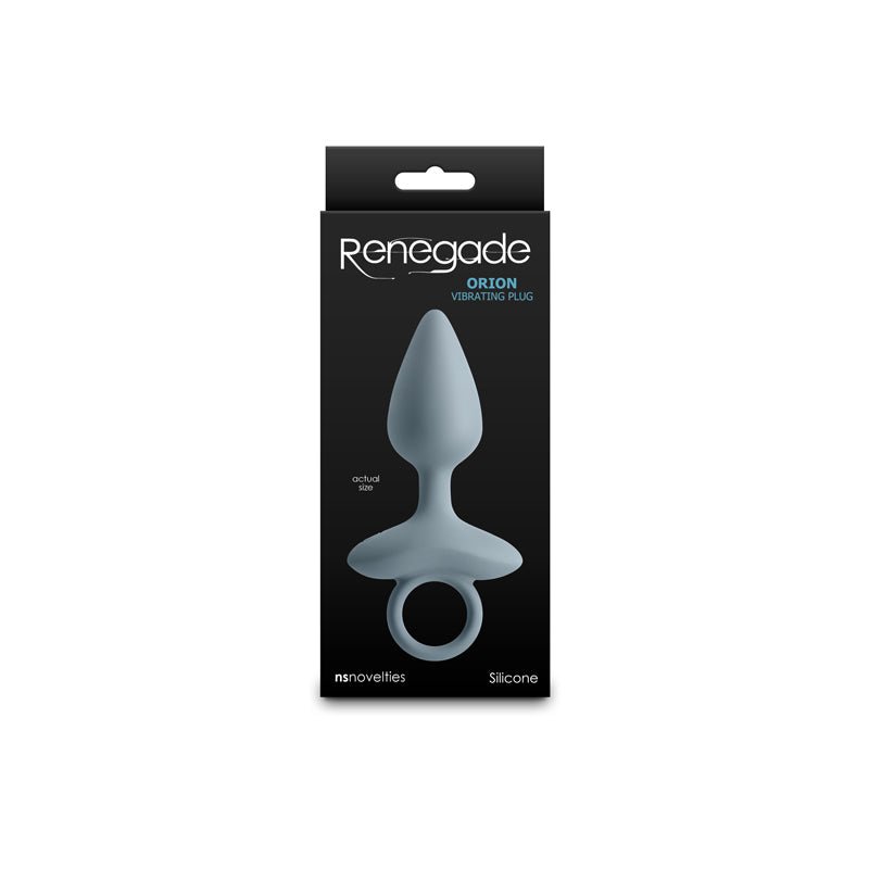 Buy Renegade Orion - Grey - Grey 13 cm USB Rechargeable Vibrating Butt Plug – Naughtyhut NZ sex toys online. Discreet delivery & top brands.