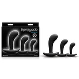 Buy Renegade P Spot Kit - Black Anal Plugs - Set of 3 Sizes – Naughtyhut NZ sex toys online. Discreet delivery & top brands.