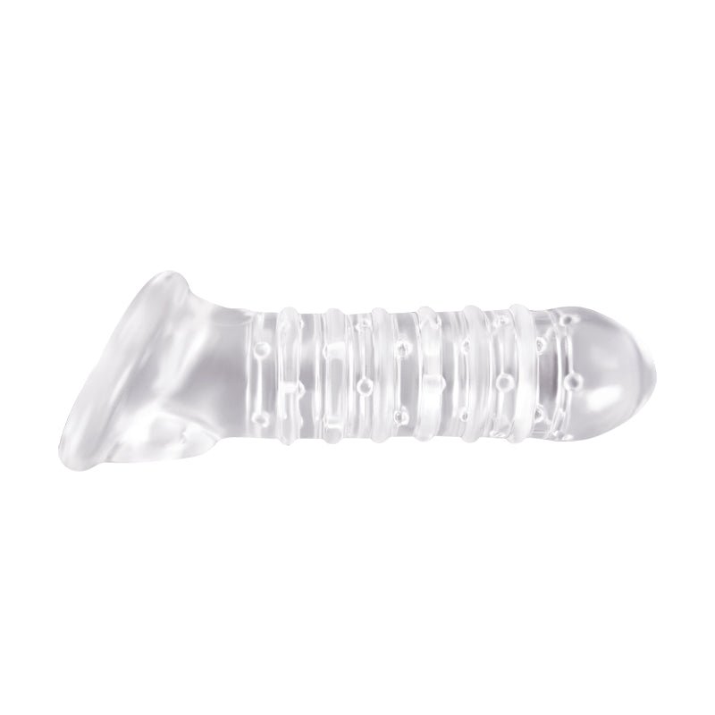 Buy Renegade - Ribbed Extension - Clear Penis Extension Sleeve – Naughtyhut NZ sex toys online. Discreet delivery & top brands.