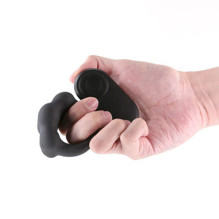 Renegade Rocket Ring - Black - Black USB Rechargeable Vibrating Cock Ring with Wireless Remote – Sex toys NZ by Naughtyhut. Discreet delivery nationwide.
