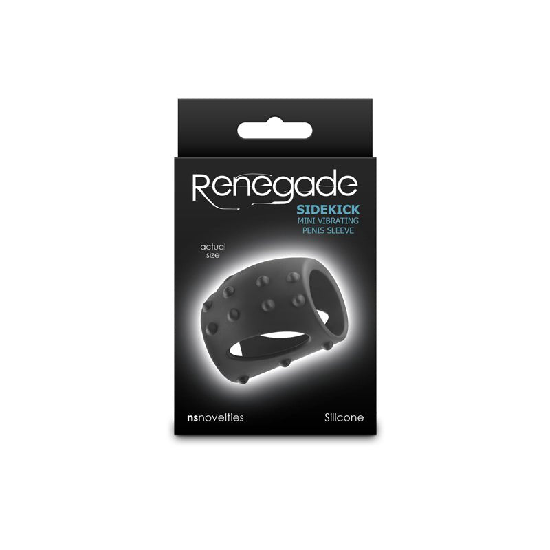 Renegade Sidekick - Black - Black USB Rechargeable Vibrating Penis Cage – Sex toys NZ by Naughtyhut. Discreet delivery nationwide.