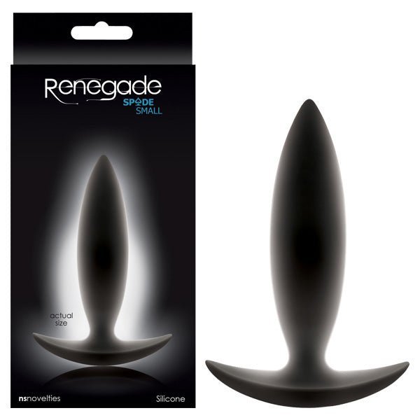 Renegade - Spades - Black 10 cm (4'') Small Butt Plug – Sex toys NZ by Naughtyhut. Discreet delivery nationwide.