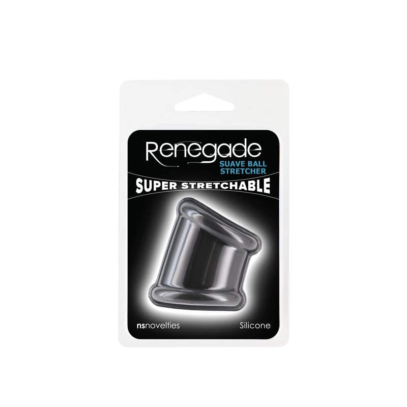 Buy Renegade Suave Ball Stretcher - Black Ball Stretcher – Naughtyhut NZ sex toys online. Discreet delivery & top brands.