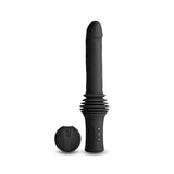 Buy Renegade Super Stroker - Black - Black 36.8 cm USB Rechargeable Thrusting Vibrator with Remote Control & Stand – Naughtyhut NZ sex toys online. Discreet delivery & top brands.