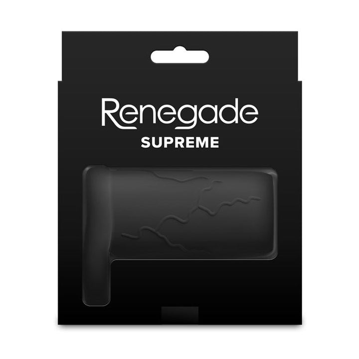 Renegade Supreme - Black - Black Penis Sleeve – Sex toys NZ by Naughtyhut. Discreet delivery nationwide.