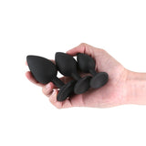 Buy Renegade Triple Ace Kit - Black - Black Butt Plugs - Set of 3 Sizes – Naughtyhut NZ sex toys online. Discreet delivery & top brands.